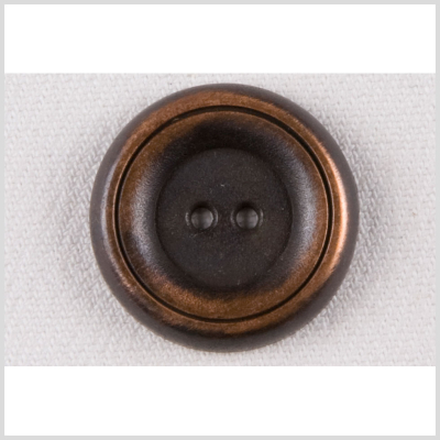 Copper Metal Coat Button - 40L/25.5mm | Mood Fabrics