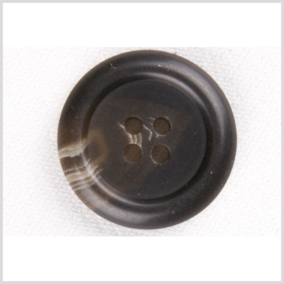 Black/Wine Plastic Button - 36L/23mm | Mood Fabrics