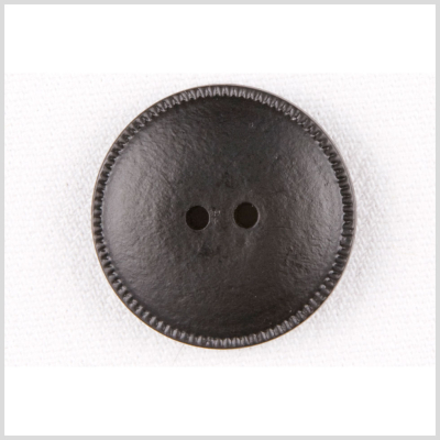 Black Plastic Button - 42L/27mm | Mood Fabrics