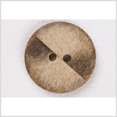 Light  Brown Plastic Button - 24L/15mm | Mood Fabrics