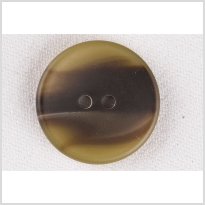 Multi-Green Plastic Button - 24L/15mm | Mood Fabrics