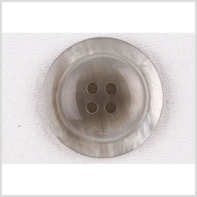Gray Plastic Button - 40L/25.5mm | Mood Fabrics