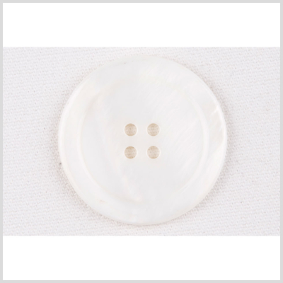 White Natural Shell - 44L/28mm | Mood Fabrics