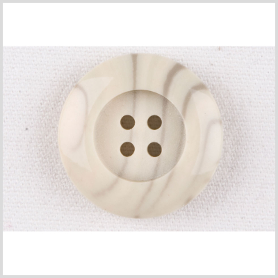 Bone Plastic Button - 40L/25.5mm | Mood Fabrics