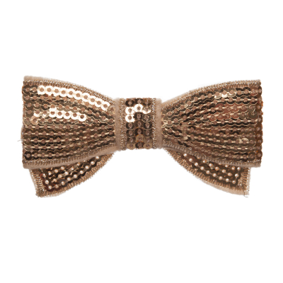Gold Sequined Bow | Mood Fabrics
