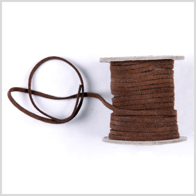 Coffee Suede Cord - 3 x 1.5 mm | Mood Fabrics