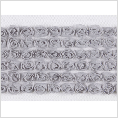 Pearl Gray Floral Lace | Mood Fabrics