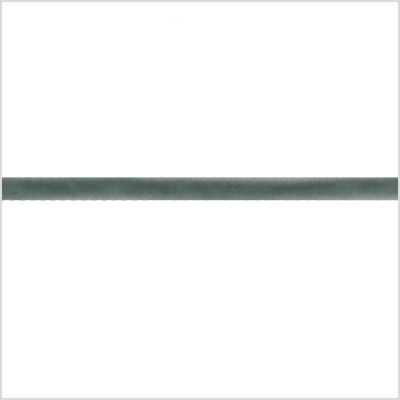Italian Light Green Single Face Velvet Ribbon - 5mm | Mood Fabrics