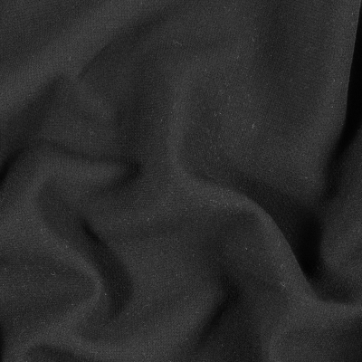 Black Creped Wool Double Cloth | Mood Fabrics