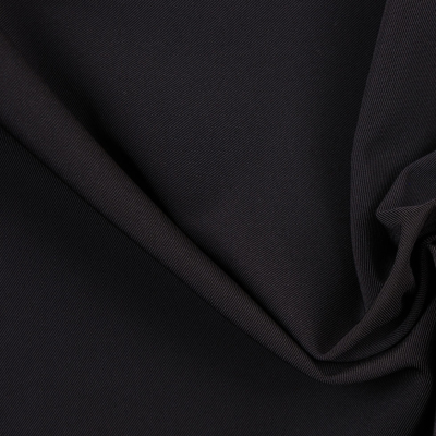 Black Solid Poly Gabardine | Mood Fabrics