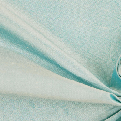 Pale Aqua Solid Silk Shantung/Dupioni | Mood Fabrics