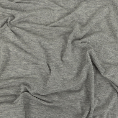 Heathered Drizzle Gray Rayon Jersey | Mood Fabrics
