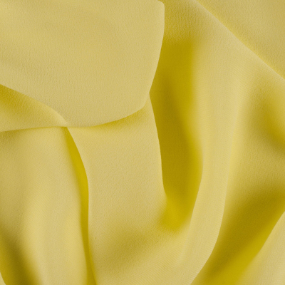 Banana Yellow Solid Silk Crepe | Mood Fabrics