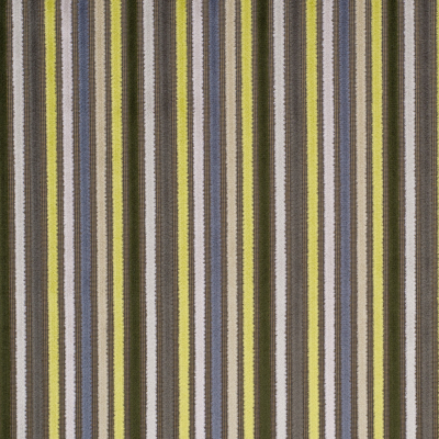 Multicolor Green and Brown Striped Velvet | Mood Fabrics