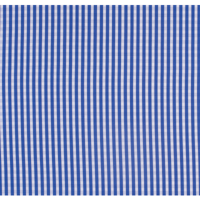 Blue Checkered Cotton Shirting | Mood Fabrics