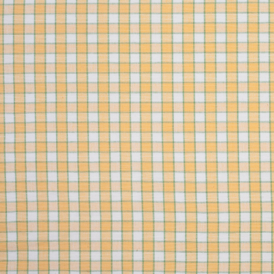 Citrus Yellow and Green Checked Handwoven Cotton | Mood Fabrics