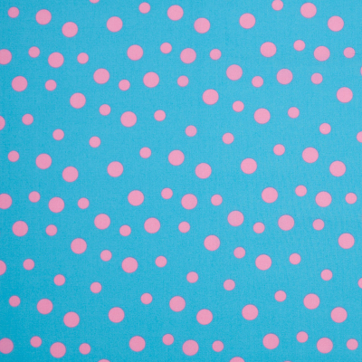 Cotton Candy Colored Polka Dotted Cotton Baby Print | Mood Fabrics
