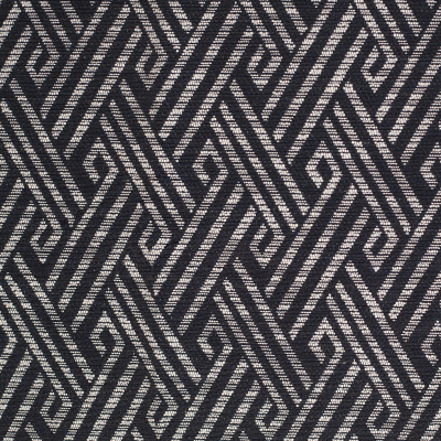 2.5 Yards of Black and White Tribal Geometric Cotton-Polyester Jacquard | Mood Fabrics