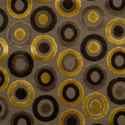 Green Geometric Velvet | Mood Fabrics