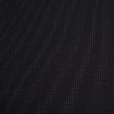 Black/Cream Pin Striped Wool Suiting | Mood Fabrics