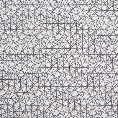 Black/White Abstract Geometric Stretch Cotton Print | Mood Fabrics