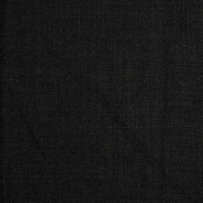 Charcoal Doubled-Faced Wool-Polyester Crepe | Mood Fabrics