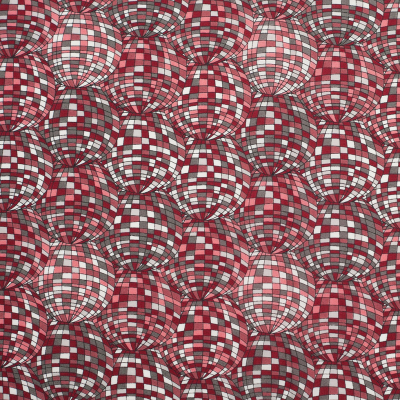 Red/Pink Geometric Printed Cotton Poplin | Mood Fabrics