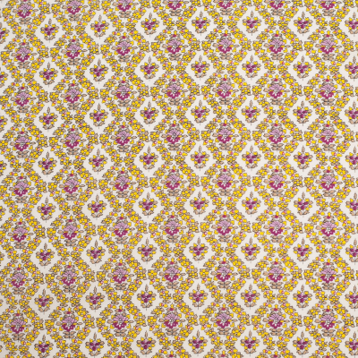Yellow/Pink Floral Printed Cotton Voile | Mood Fabrics
