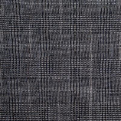 Rag & Bone Black/Blue Plaid Cotton Suiting | Mood Fabrics