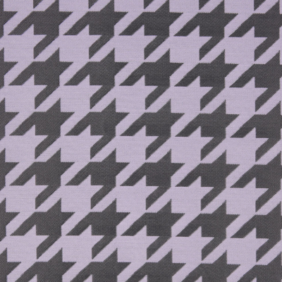 Lilac Houndstooth Polyester Brocade | Mood Fabrics