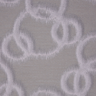 Taupe Geometric Ikat Bubbles Polyester Woven | Mood Fabrics
