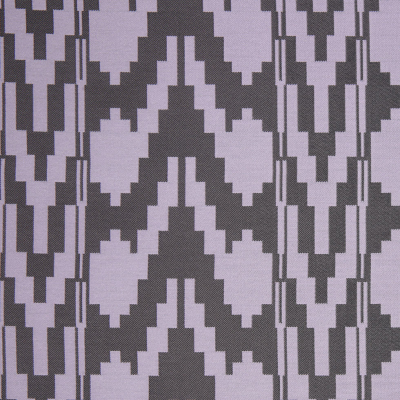 Lilac Geometric Polyester Brocade | Mood Fabrics