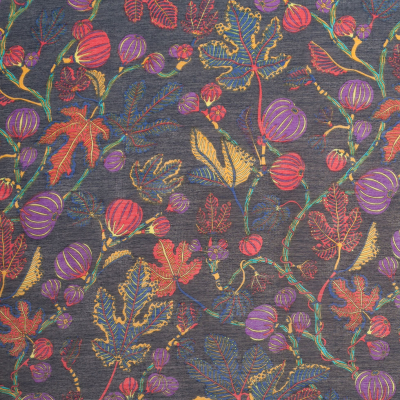 Liberty of London Alma Blue/Yellow/Purple/Pink Silk-Cotton Voile | Mood Fabrics