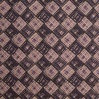 Liberty of London Rhian Beige/Purple Cotton Poplin | Mood Fabrics