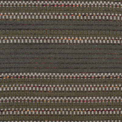 Olive Dimensional Stripes Blended Wool Tweed | Mood Fabrics