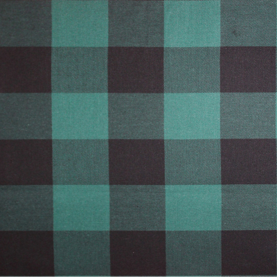 Green/Black Buffalo Check Cotton Flannel | Mood Fabrics