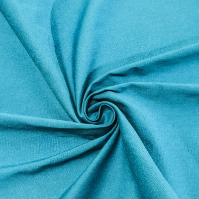 Mediterranean Blue Rayon Blended Stretch Twill | Mood Fabrics