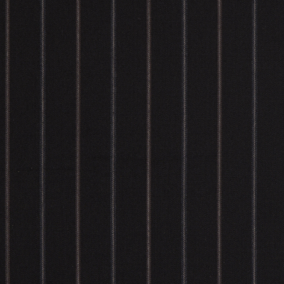 Black/Gray/Navy Shadow Striped Super 160 Wool Suiting | Mood Fabrics