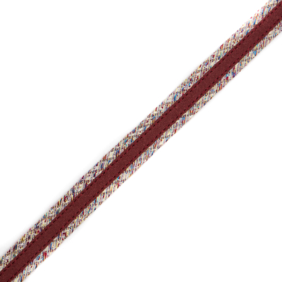 Italian Red Woven Fabric Trim - 0.625