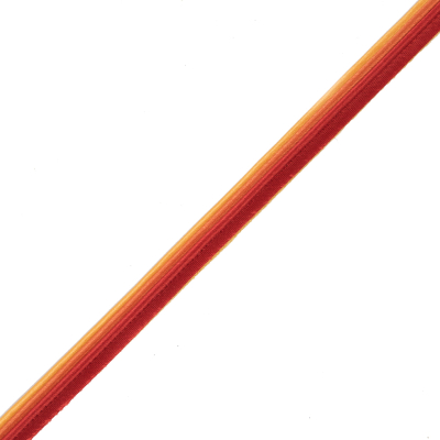 Italian Red, Orange and Yellow Satin Piping - 0.375