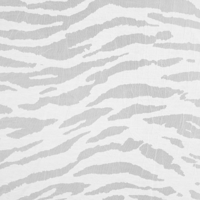 White Polyester Zebra Burnout | Mood Fabrics