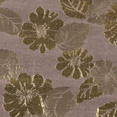 Phillip Lim Metallic Gold/Taupe Floral Jacquard | Mood Fabrics