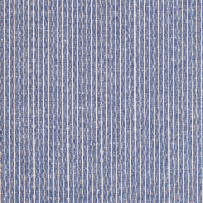 Rag & Bone Navy/White Pinstripe Cotton Shirting | Mood Fabrics