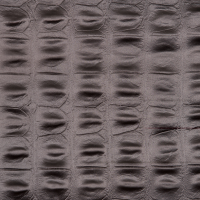 Turkish Coffee Alligator Embossed Polyester/Nylon Faux Leather | Mood Fabrics