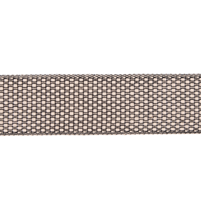 Beige and Black Woven Trim  - 1.5