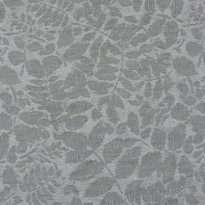 Metallic Griffin Gray Foliage Brocade | Mood Fabrics