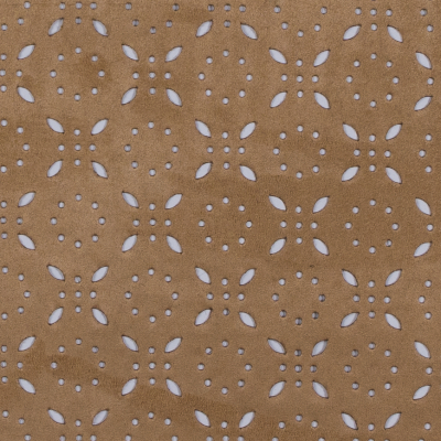 Italian Beige Perforated Faux Suede | Mood Fabrics