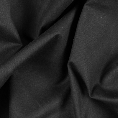 Black Waxed Cotton Canvas | Mood Fabrics