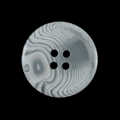Off-White Translucent Four-Hole Button - 40L/25.5mm | Mood Fabrics