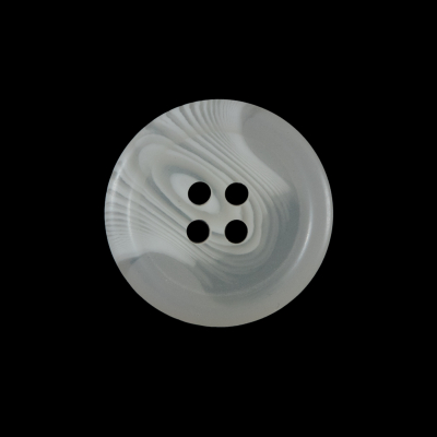 Off-White Translucent Four-Hole Button - 36L/23mm | Mood Fabrics